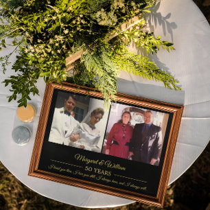 Poster Photos Or Texte Anniversaire Photo