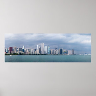 Poster Photos panoramiques de Chicago Skyline