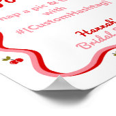 Poster Photothèque Retro Cherry Fête des mariées panneau (Coin)