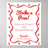 Poster Photothèque Retro Cherry Fête des mariées panneau (Devant)