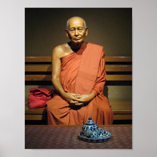 Poster Phra Dhammayanmuni ... Moine bouddhiste (Devant)
