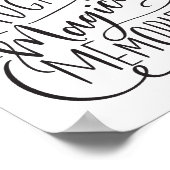 Poster Phrase de typographie | Amour Rires Souvenirs Magi (Coin)