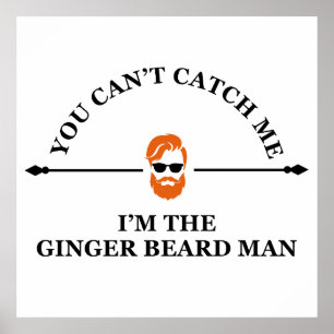 Poster phrase drôle sur ginger bebe man