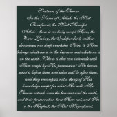 Poster Phrase du trône (Devant)