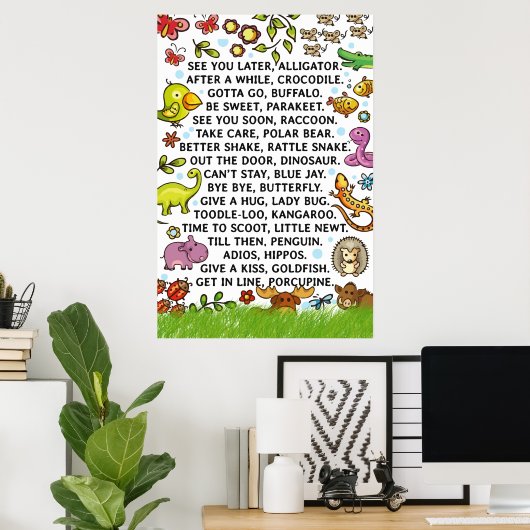 Poster Phrases Whimsical pour enfants Conception (Bureau à domicile)