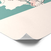 Poster Phuket - Carte de la ville de Thailand Chalk (Coin)