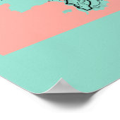 Poster Phuket - Carte de la ville de Thailande Peony (Coin)