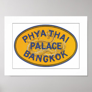 Poster Phya Thai Palace Bangkok (toile)