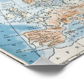 Poster Physical Map of Europe (1916) (Coin)