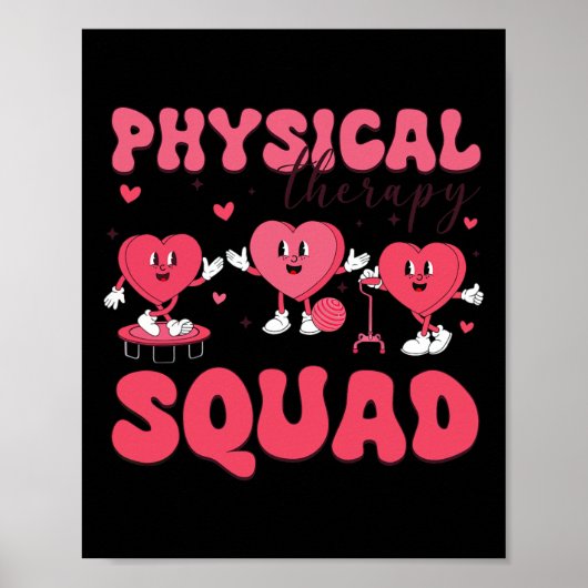 Poster Physical Therapy Squad Valentine's Day Pt Pta Vale (Devant)