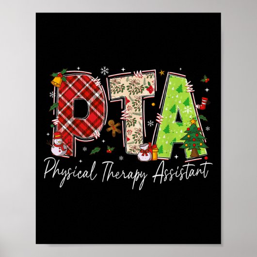 Poster Physical Therapy Therast Istant Pta Santa Christma (Devant)