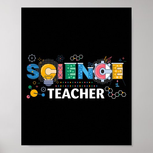 Poster Physicien chimiste enseignant en sciences (Devant)
