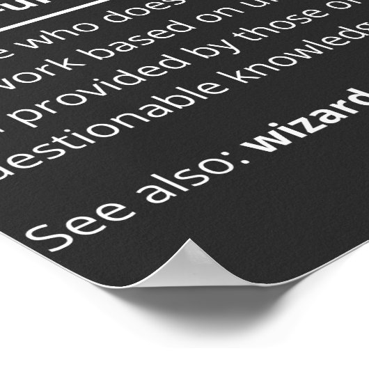 Poster physique (Coin)