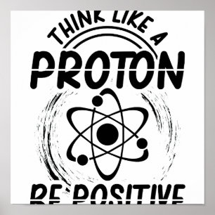 Poster Physique des protons  Cadeau professionnel étudian