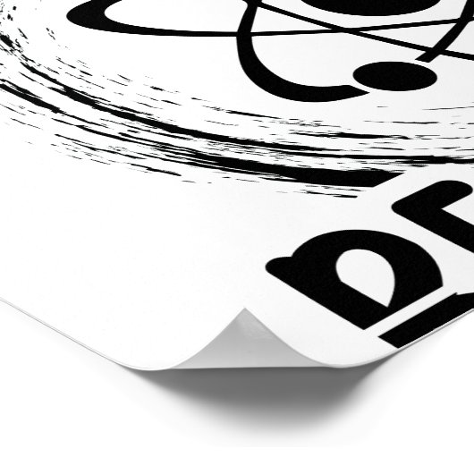 Poster Physique des protons | Physicist Student Professio (Coin)