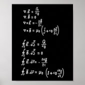Poster Physique Math Formule Étudiants Enseignant Invitat (Devant)
