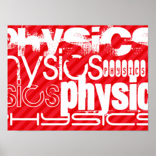 Poster Physique ; Scarlet Red Stripes