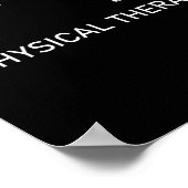 Poster Physothérapeute physiothérapeute Cadeau PT Mois (Coin)