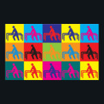 Poster Physothérapie Pop Art<br><div class="desc">Thérapie physique Pop Art. Si la Thérapie physique est votre passe-temps,  votre profession ou votre obsession,  montrez-le avec de grands t-shirts,  des tasses,  des autocollants et plus encore. Ils sont aussi de grands cadeaux pour les autres fans de Thérapie Physique!</div>