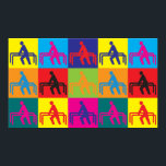 Poster Physothérapie Pop Art<br><div class="desc">Thérapie physique Pop Art. Si la Thérapie physique est votre passe-temps,  votre profession ou votre obsession,  montrez-le avec de grands t-shirts,  des tasses,  des autocollants et plus encore. Ils sont aussi de grands cadeaux pour les autres fans de Thérapie Physique!</div>
