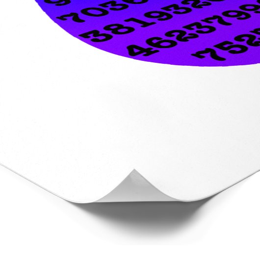 Poster Pi #2 d'Evan (Coin)