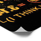 Poster Pi 3.14 Coïncidence De Tarte Je Ne Pense Pas Drôle (Coin)