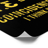 Poster Pi 3 14 = Coïncidence De Tarte Je Ne Pense Pas Pun (Coin)