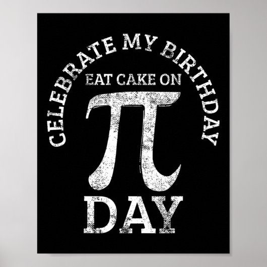 Poster Pi Anniversaire Jour des Maths Vintage (Devant)
