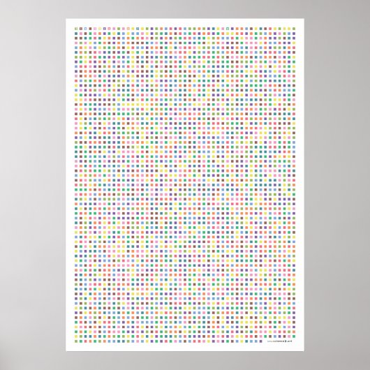 Poster Pi art - Pi à la 3,141ème décimale (Devant)