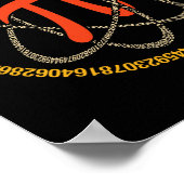 Poster Pi Atom - Pi Day Et Cadeau Math Lover (Coin)