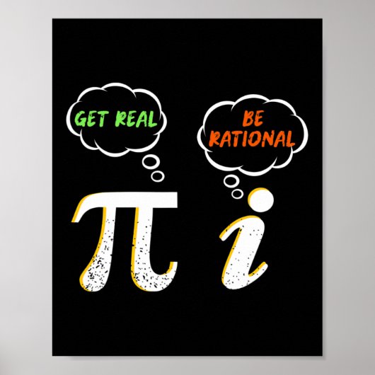 Poster Pi Be Rational Get Real - Enseignant Math - Math H (Devant)