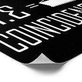 Poster Pi Correspond À Pie 3.14 Correspond À Coïncidence  (Coin)