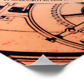 Poster Pi dans une spirale à 2210 chiffres Recoleta (Coin)