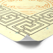 Poster Pi dans une spirale ~ Math comme art (Coin)