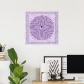 Poster Pi dans une spirale ~ Math comme art (Bureau à domicile)