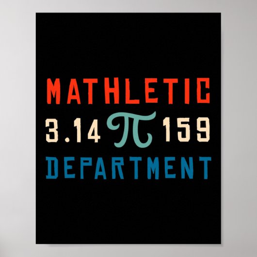 Poster Pi Day 2025 Math Lover Mathématiques Mathletic Dep (Devant)