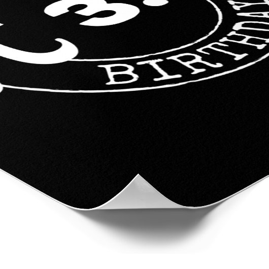 Poster Pi Day Anniversaire 3 14 Mars 14 Math Nerd Geeky C (Coin)