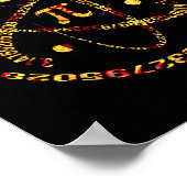 Poster Pi Day Atom Pi 3.14 Science Math Lover (Coin)