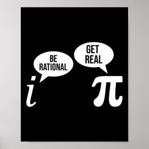 Poster Pi Day Be Rational Obtenir Réel Amusant Équation M