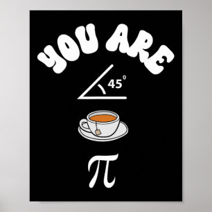 Poster Pi Day Funky Math Enseignant Tea Acute Pie Funny P