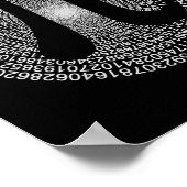 Poster Pi Day Geek de mathématiques Enseignant 3.14 Pi Da (Coin)