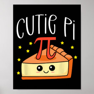 Poster Pi Day Math Lover Étudiant Enseignant 3.14 Cutie P