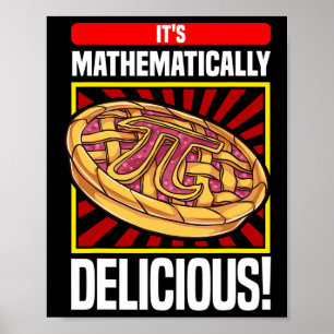 Poster Pi Day Math Lover Pomme tarte