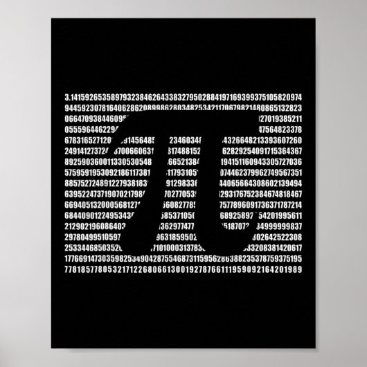 Poster Pi Day Math Science Drôle Enseignant Cadeaux Mens  (Devant)