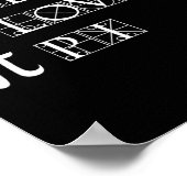 Poster Pi Day Peace Love Math Geometry Trigonometry (Coin)