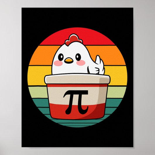 Poster Pi Day Picken Pot Pie Funny Math Enseignant Nerd G (Devant)