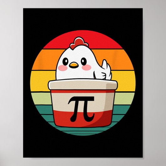 Poster Pi Day Picken Pot Pie Math Professeur de sciences (Devant)