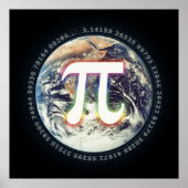 Poster Pi Day sur Terre | Maths (Devant)