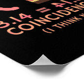 Poster Pi Équivalent Pie Pour Pi Jour 3.14 Math (Coin)