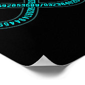 Poster Pi Infinity Pi Day Lover Math Enseignant Mathémati (Coin)
